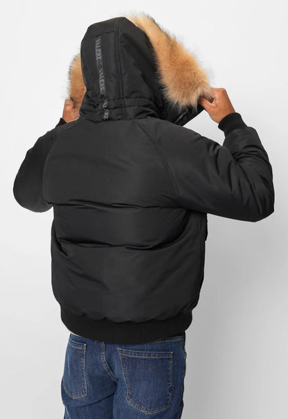 Valere Milano Parka Flight Jacket Black