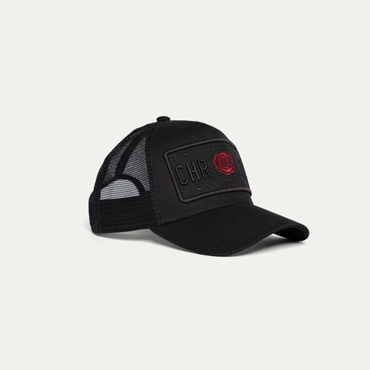 Christian Rose Iconic II Red Rose Plate Cap Black/Black