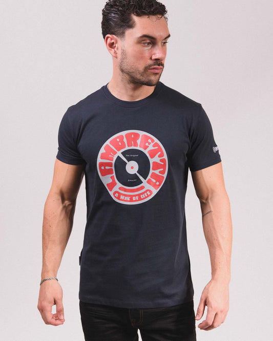 Lambretta Vinyl T-Shirt Navy