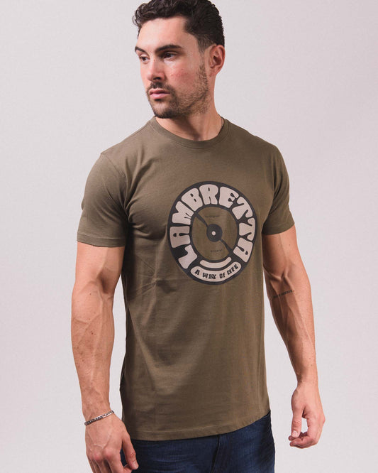 Lambretta Vinyl T-Shirt Khaki