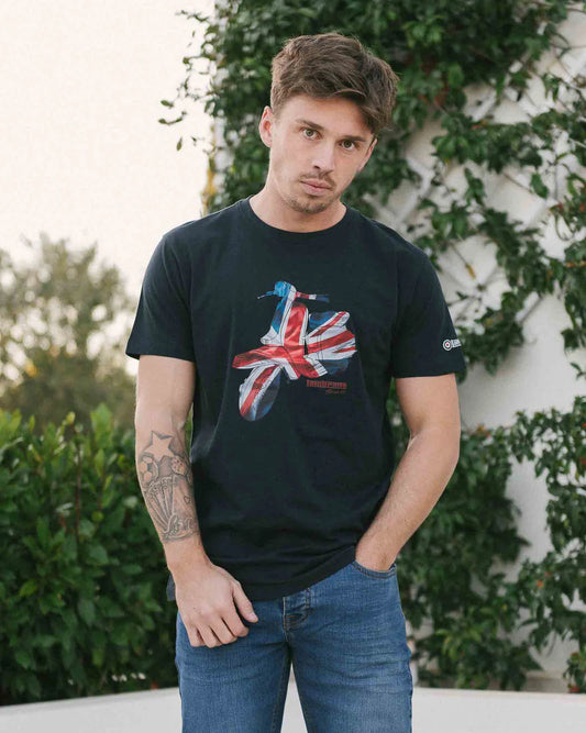 Lambretta Scooter T-Shirt Dark Blue
