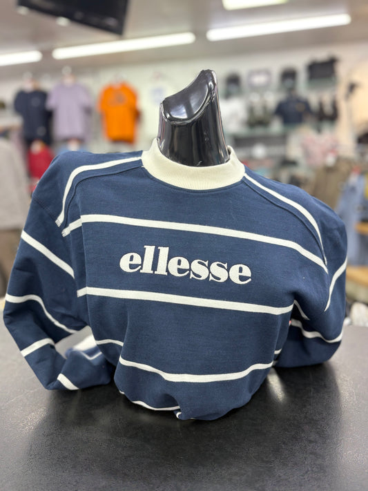 Ellesse Ladies Taggia Sweatshirt Dark Blue/Off White