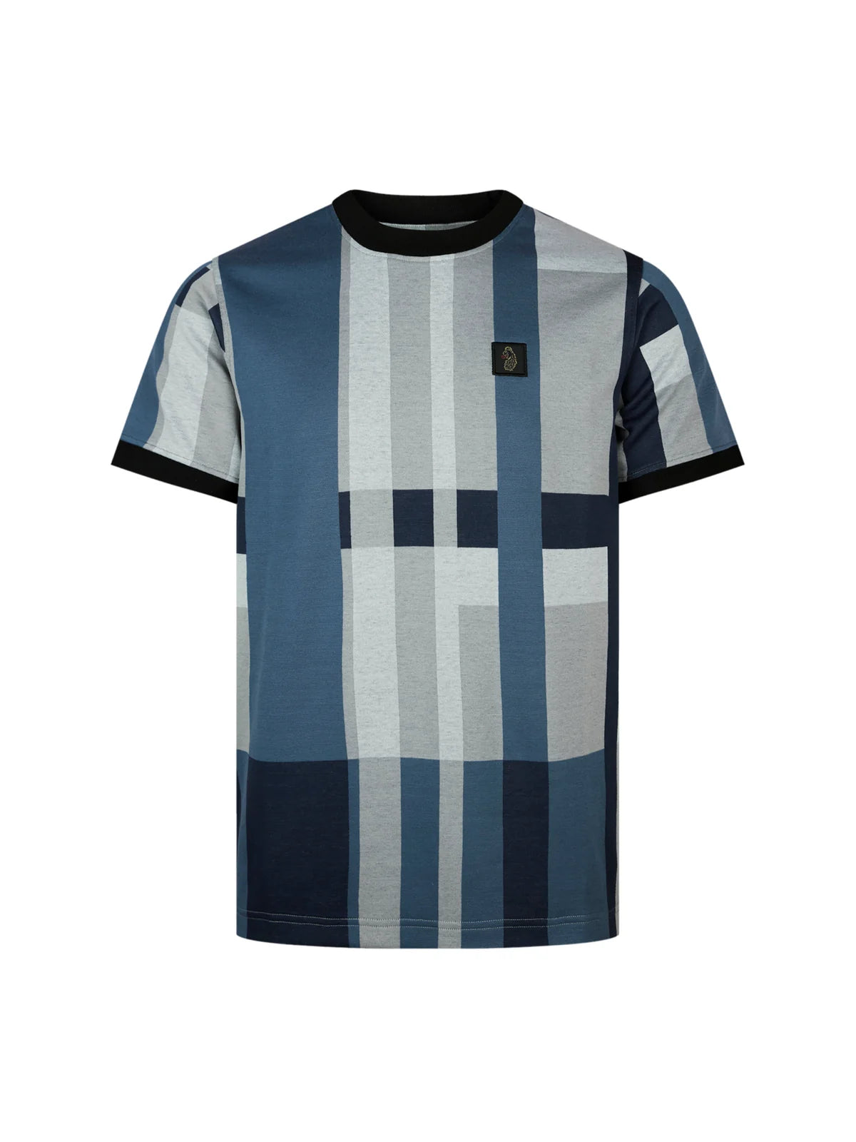 Luke 1977 Brom Check T-Shirt Blue Hue Check