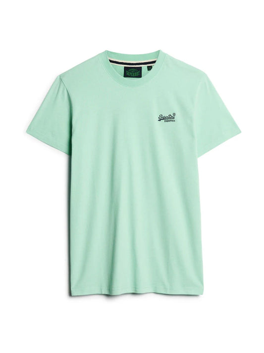 Superdry Essential Logo Embroidered T-Shirt Spearmint Light Green*
