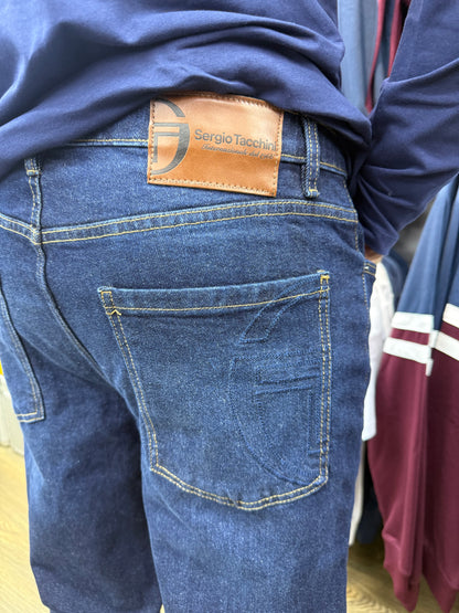 Sergio Tacchini Forza Straight Leg Jean Indigo Wash