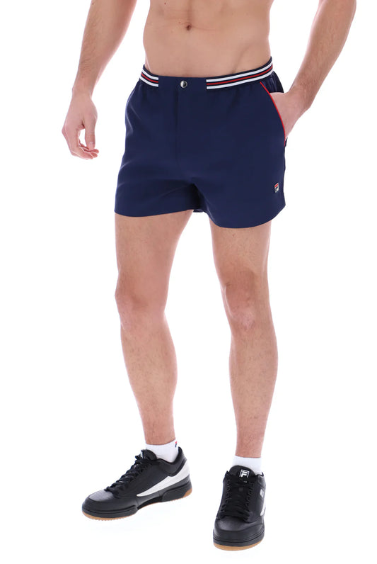 FILA Hightide 4 Terry Pocket Stripe Short FILA Navy/FILA Red