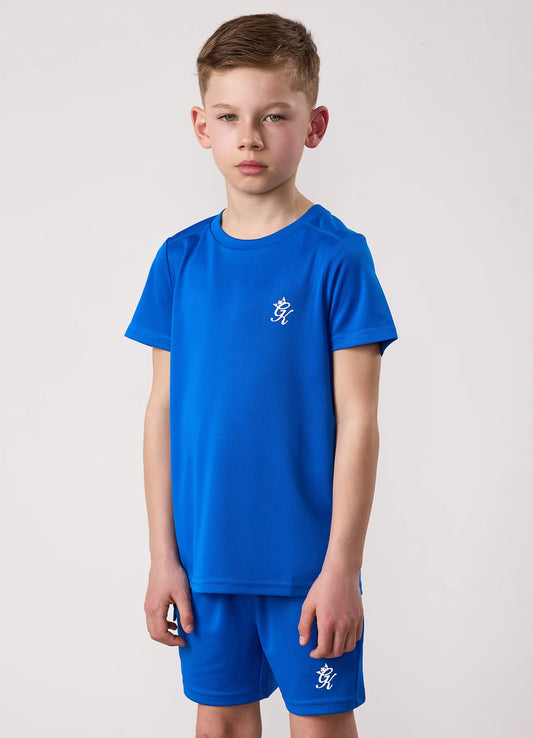 Gym King Junior Lightweight Poly T-Shirt Sonic Blue