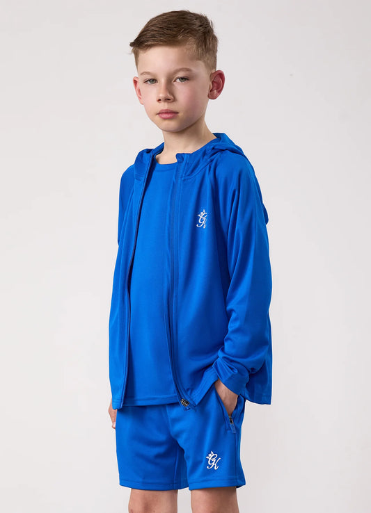 Gym King Junior Lightweight Poly Full Zip Jacket Sonic Blue