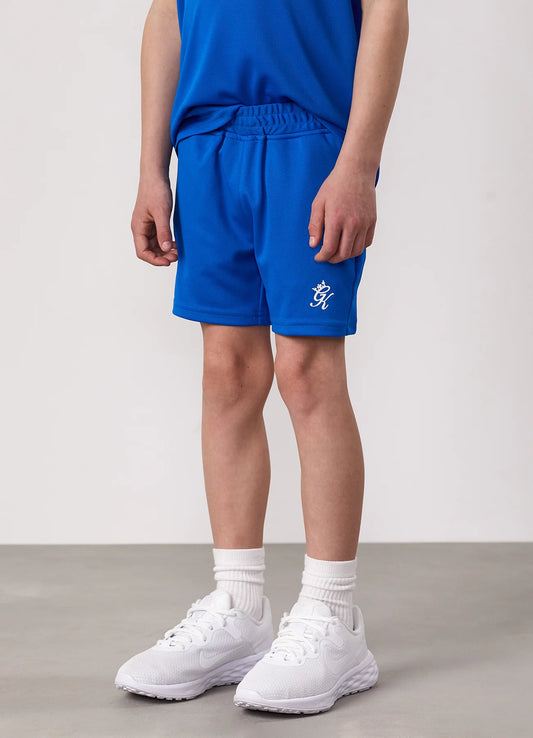 Gym King Junior Lightweight Poly Short Sonic Blue