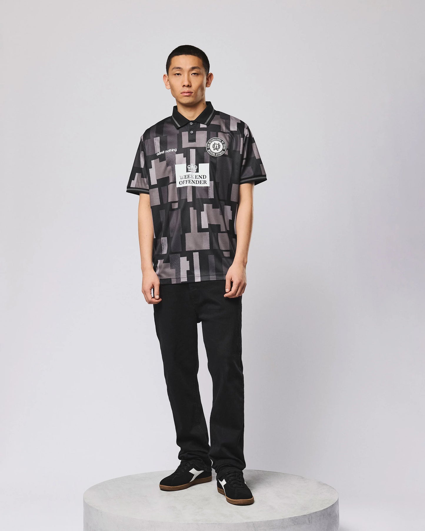 Weekend Offender Kiffan Football Shirt Black