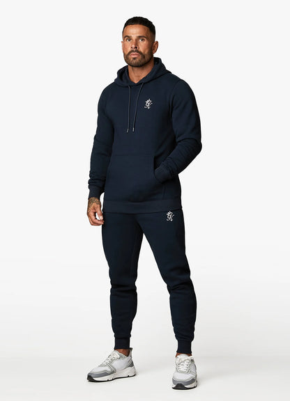 Gym King Linear Fundamental Hoodie Navy