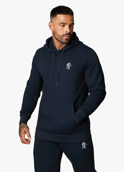 Gym King Linear Fundamental Hoodie Navy