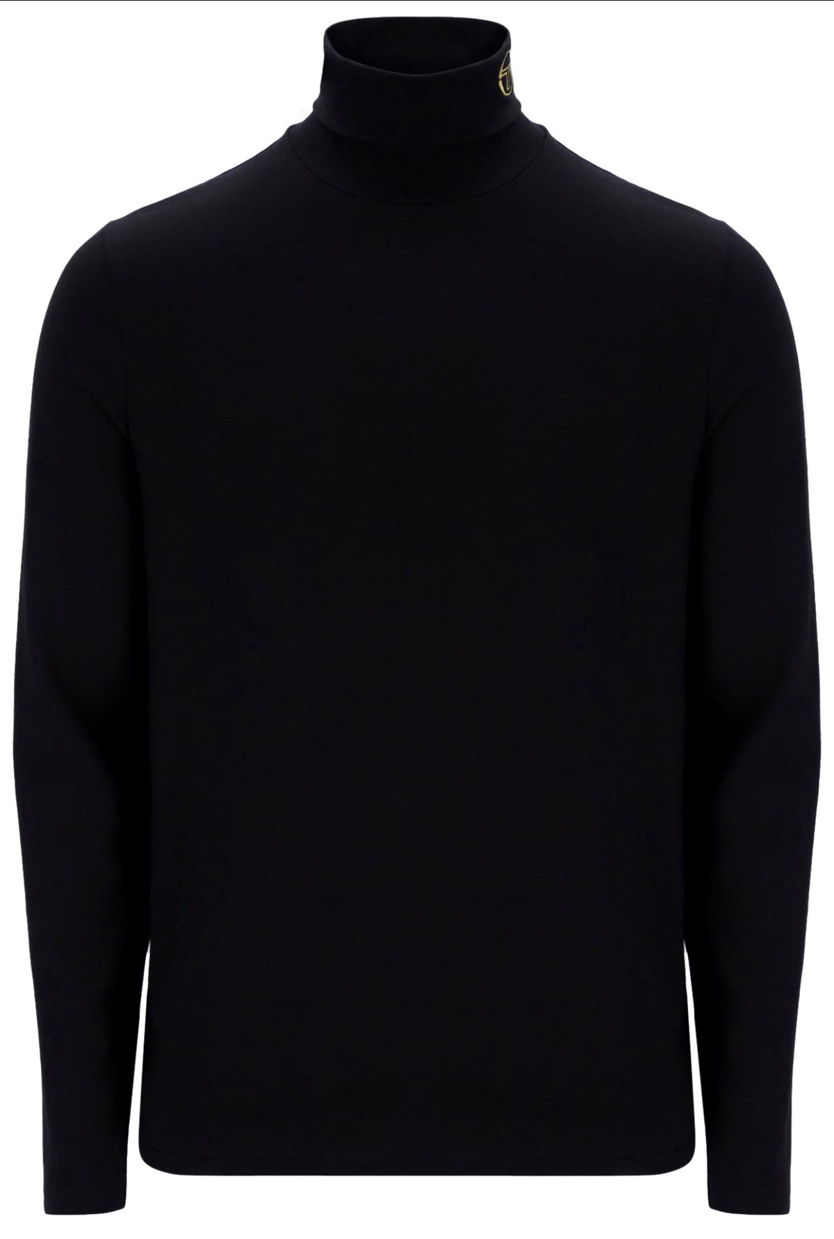 Sergio Tacchini Edward Roll Neck Jumper Black/Gold Lurex