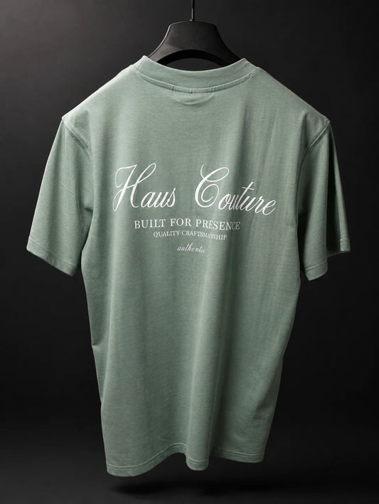 Haus Couture Signature T-Shirt Green Millieu