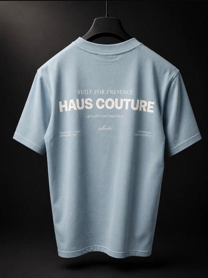 Haus Couture Block T-Shirt Chambray Blue