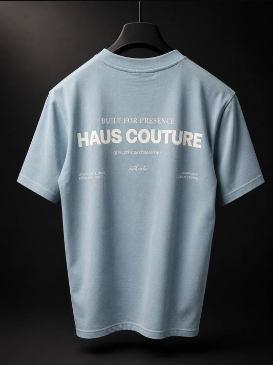 Haus Couture Block T-Shirt Chambray Blue