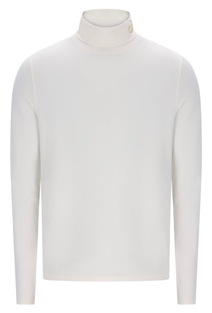 Sergio Tacchini Edward Roll Neck Jumper Gardenia/Gold Lurex