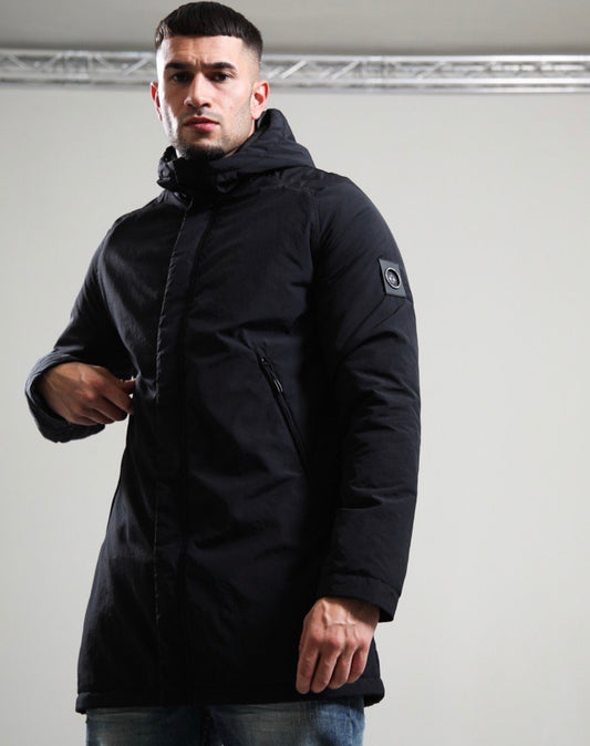 Marshall Artist Kingston Trench Jacket Black