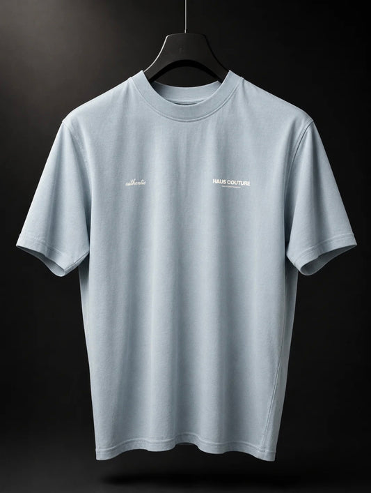 Haus Couture Block T-Shirt Chambray Blue