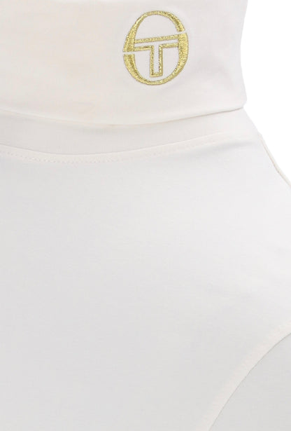 Sergio Tacchini Edward Roll Neck Jumper Gardenia/Gold Lurex