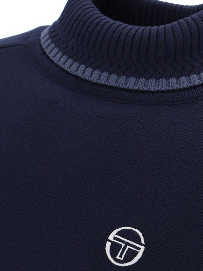 Sergio Tacchini Caruso Roll Neck Knitted Top Maritime Blue