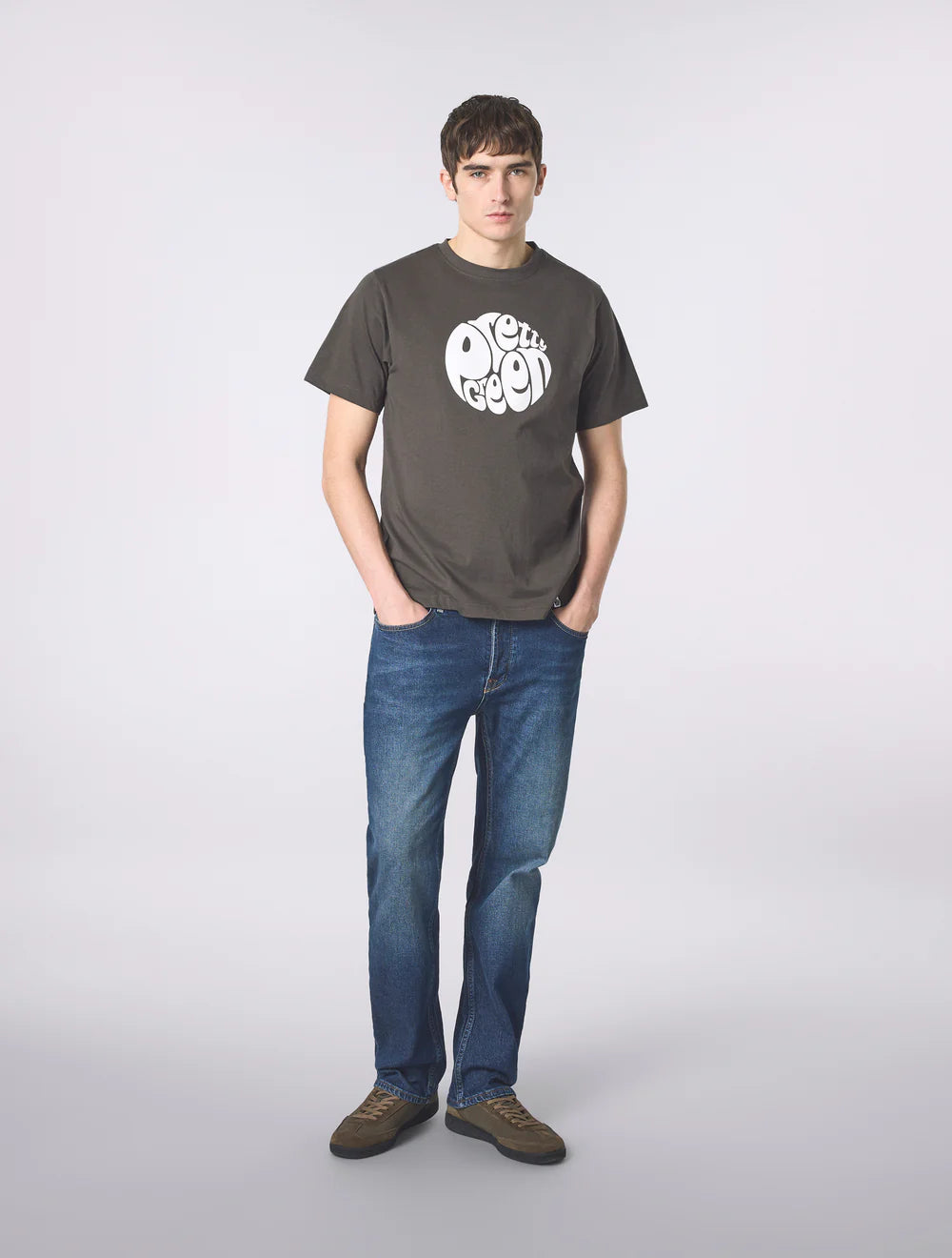 Pretty Green Gillespie T-Shirt Charcoal