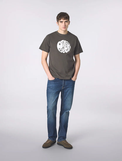 Pretty Green Gillespie T-Shirt Charcoal