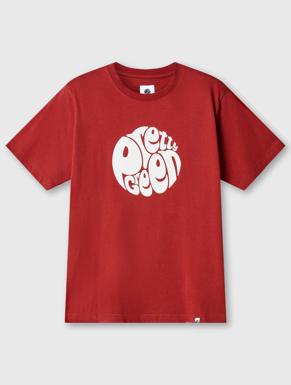 Pretty Green Gillespie T-Shirt Dark Burgundy