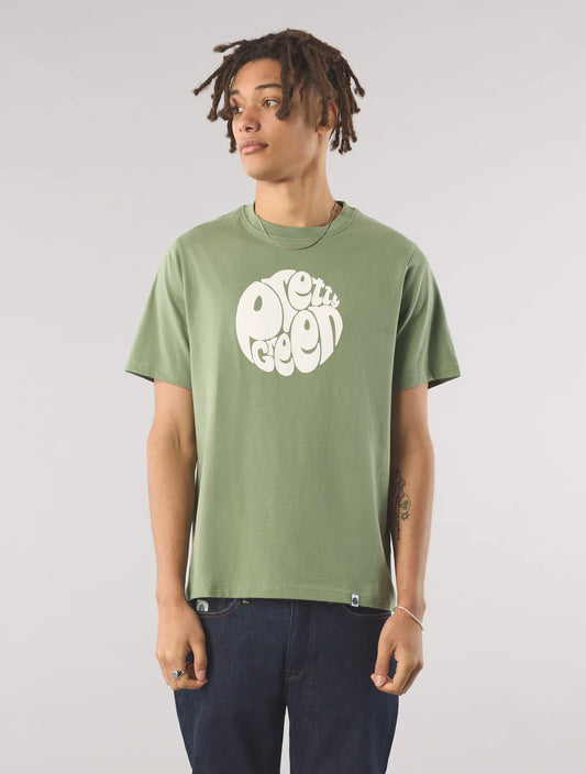 Pretty Green Gillespie Logo SS T-Shirt Light Green