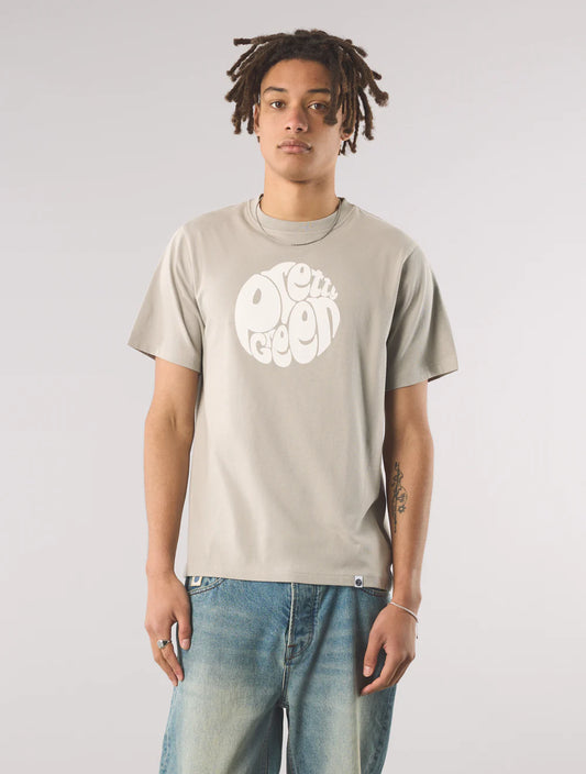 Pretty Green Gillespie Logo SS T-Shirt Smoke Grey