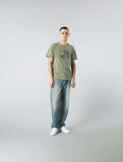 Pretty Green Aquarelle Paisley T-Shirt Green