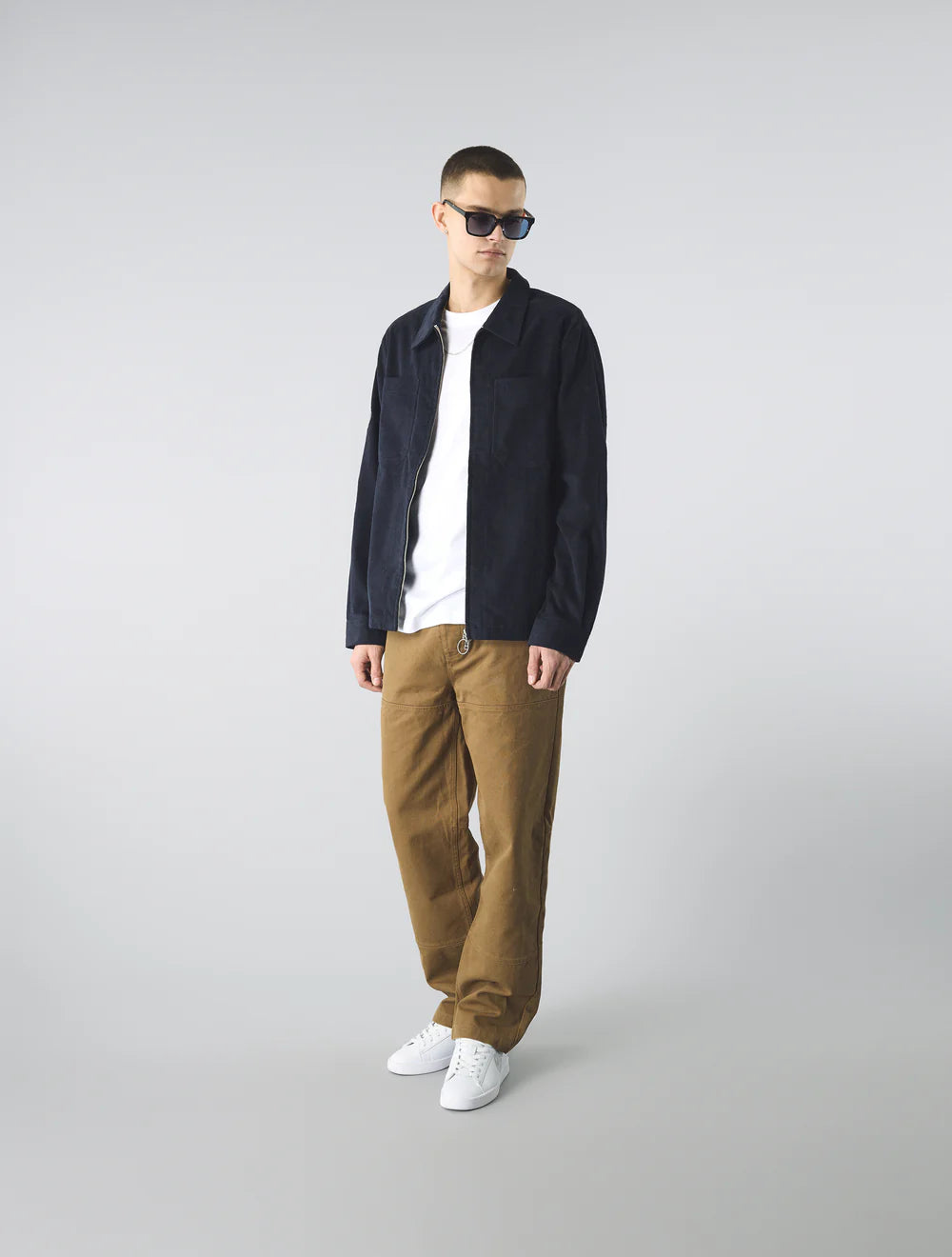 Pretty Green Prestwich Cord Overshirt Navy