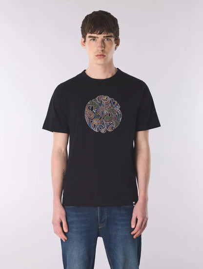 Pretty Green House Paisley Logo T-Shirt Black