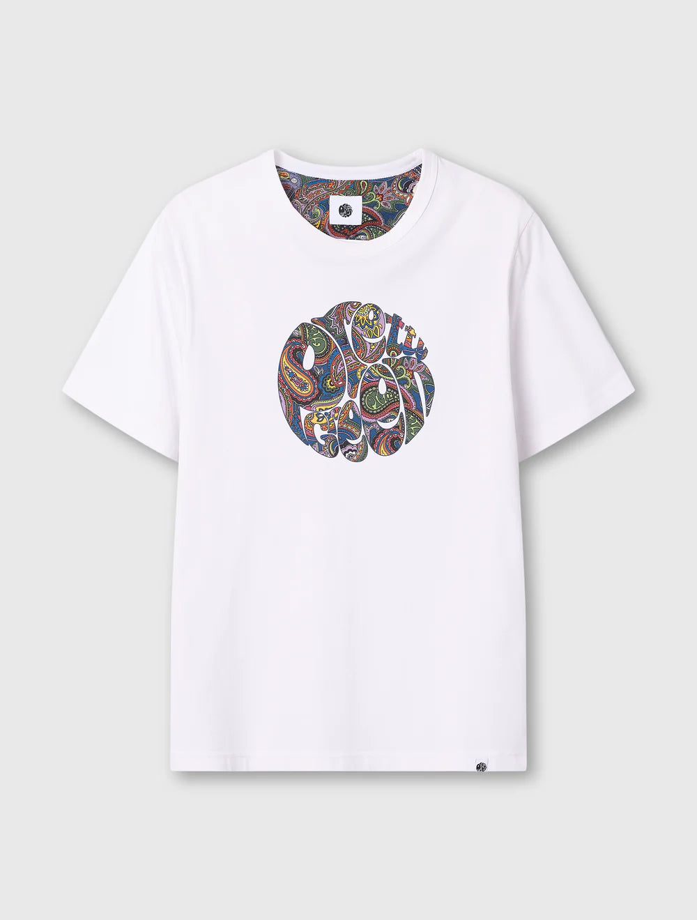 Pretty Green House Paisley Logo T-Shirt White