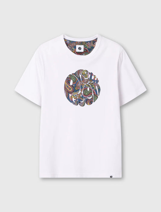 Pretty Green House Paisley Logo T-Shirt White