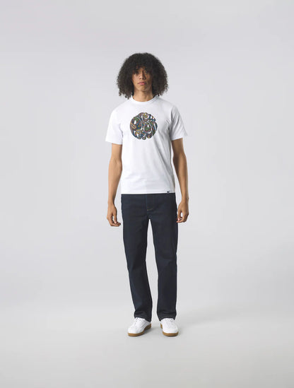 Pretty Green House Paisley Logo T-Shirt White