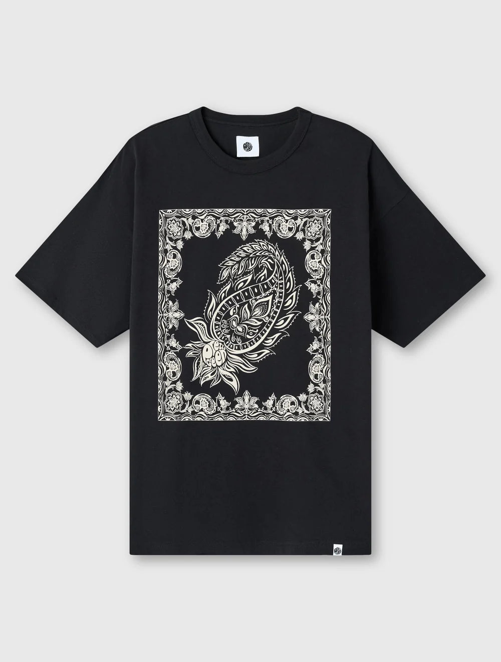 Pretty Green Parthian Print T-Shirt Black