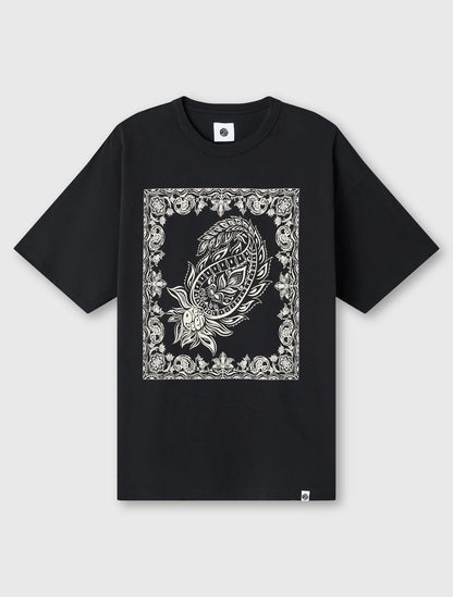 Pretty Green Parthian Print T-Shirt Black