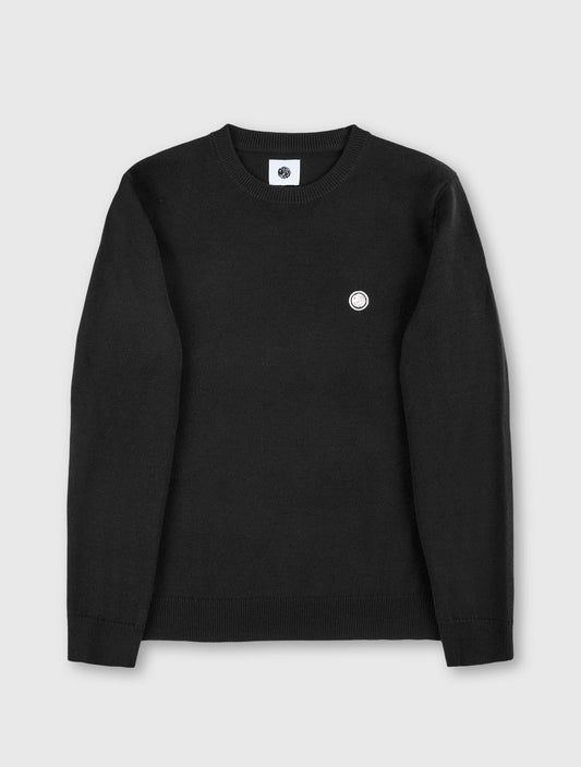 Pretty Green Merino Blend Crew Sweatshirt Black