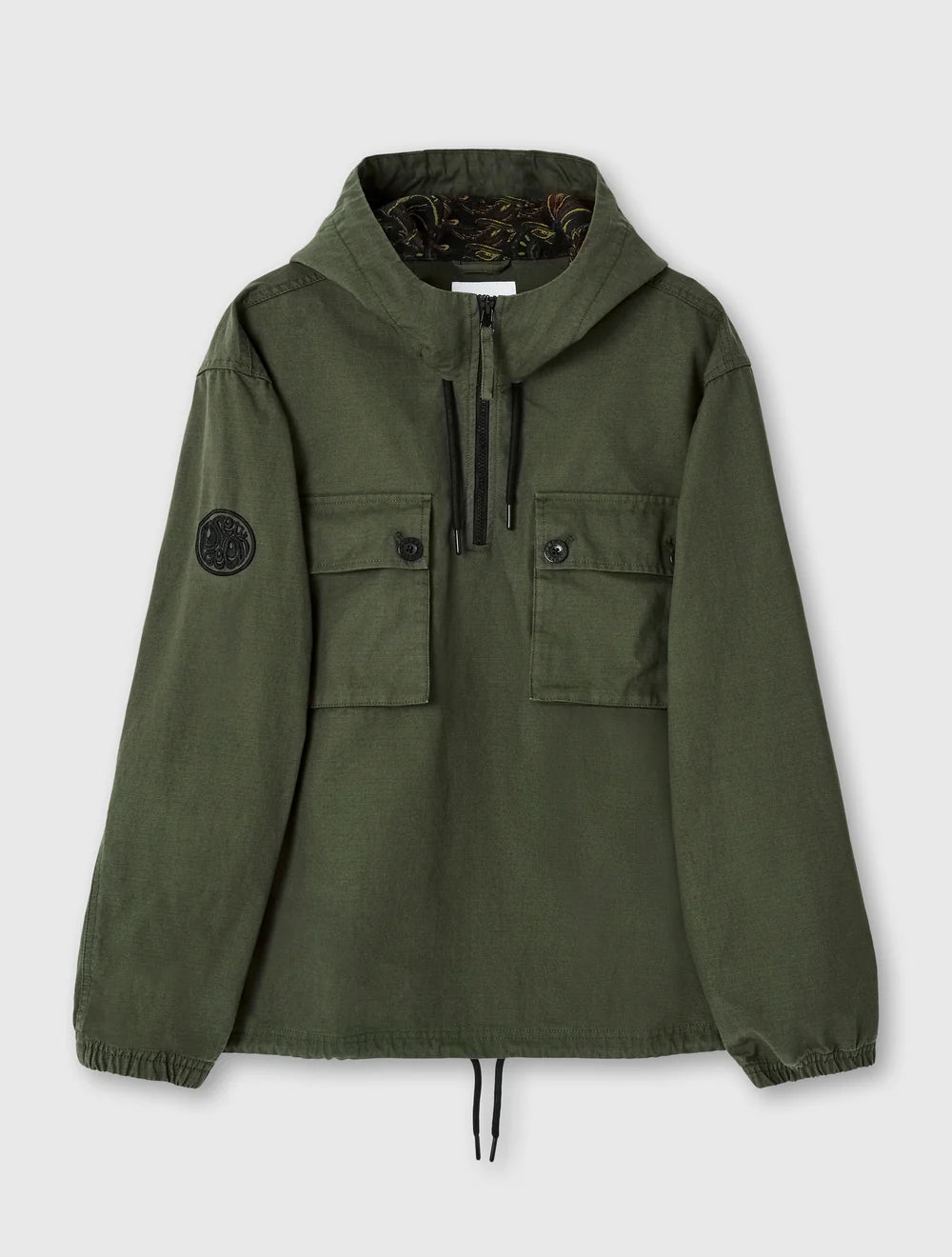 Pretty Green Hatton Smock Khaki
