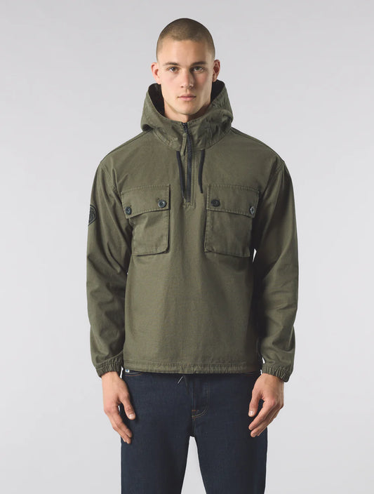 Pretty Green Hatton Smock Khaki