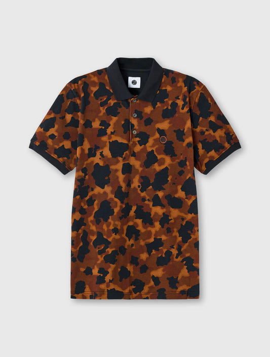 Pretty Green Brindle Polo Shirt Brown