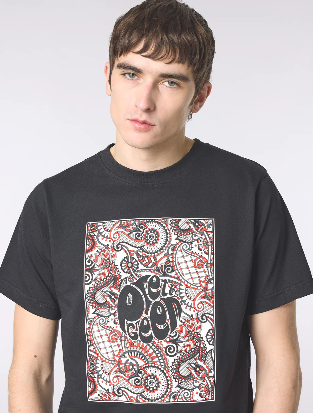 Pretty Green Resonance Box Logo T-Shirt Black