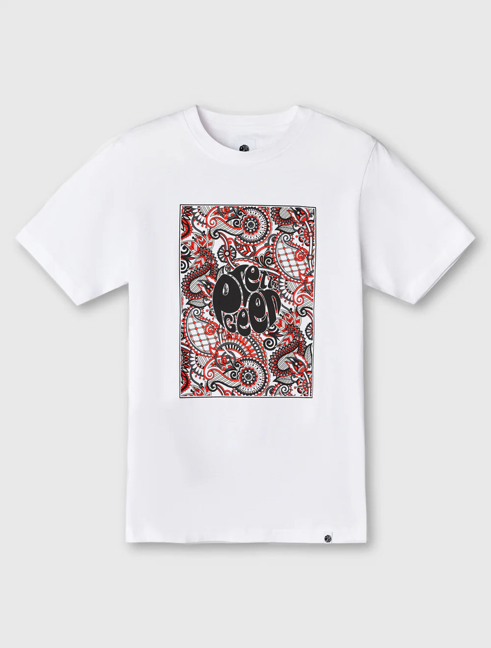 Pretty Green Resonance Box Logo T-Shirt White