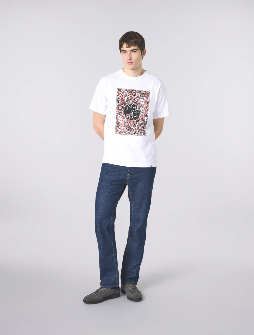 Pretty Green Resonance Box Logo T-Shirt White