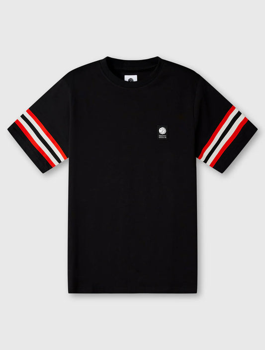 Pretty Green Stratosphere Sleeve Stripe T-Shirt Black