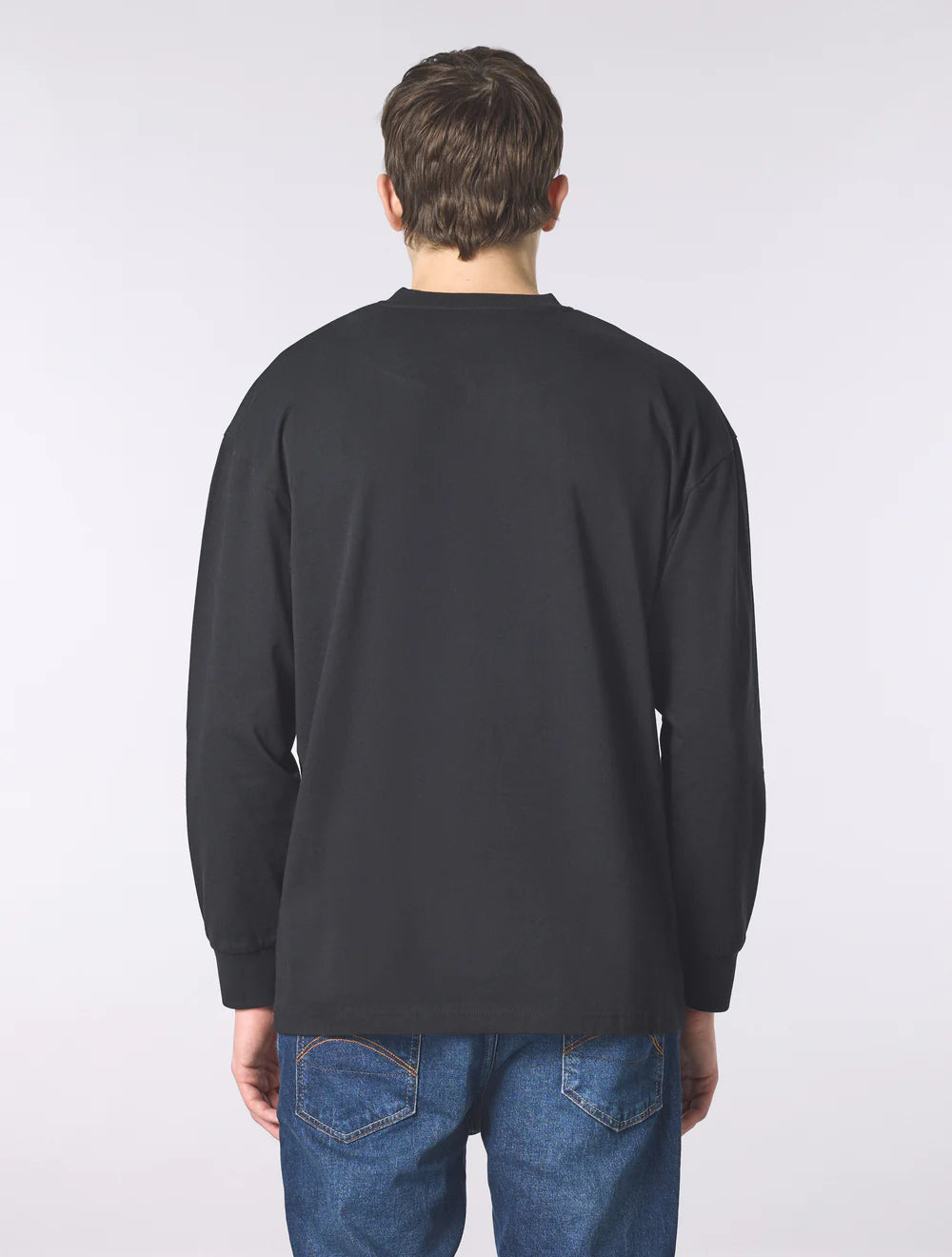 Pretty Green Brennan Long Sleeve T-Shirt Black
