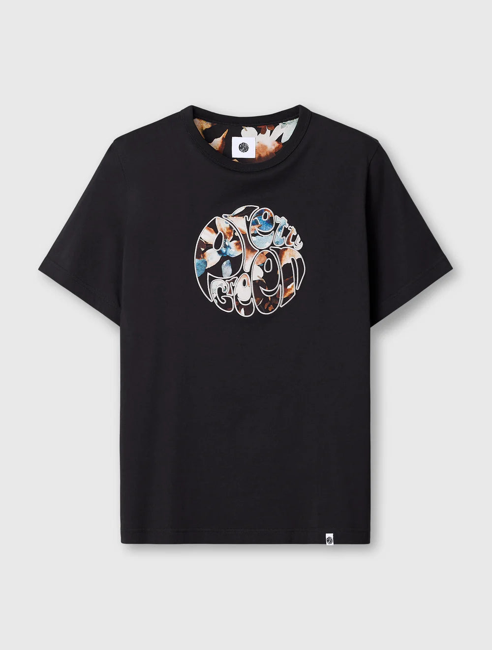 Pretty Green Laurel Logo T-Shirt Black