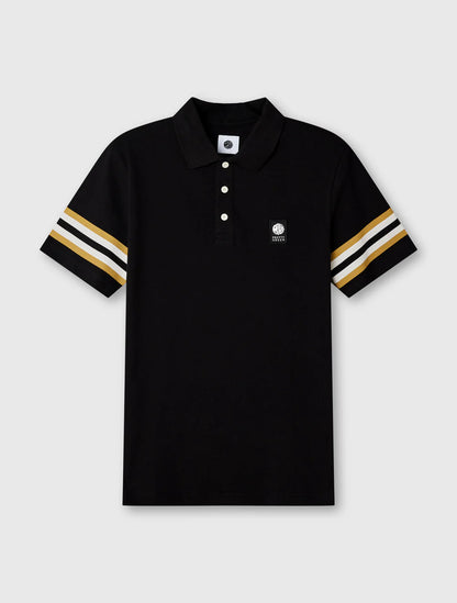 Pretty Green Stratosphere Sleeve Stripe Polo Shirt Black