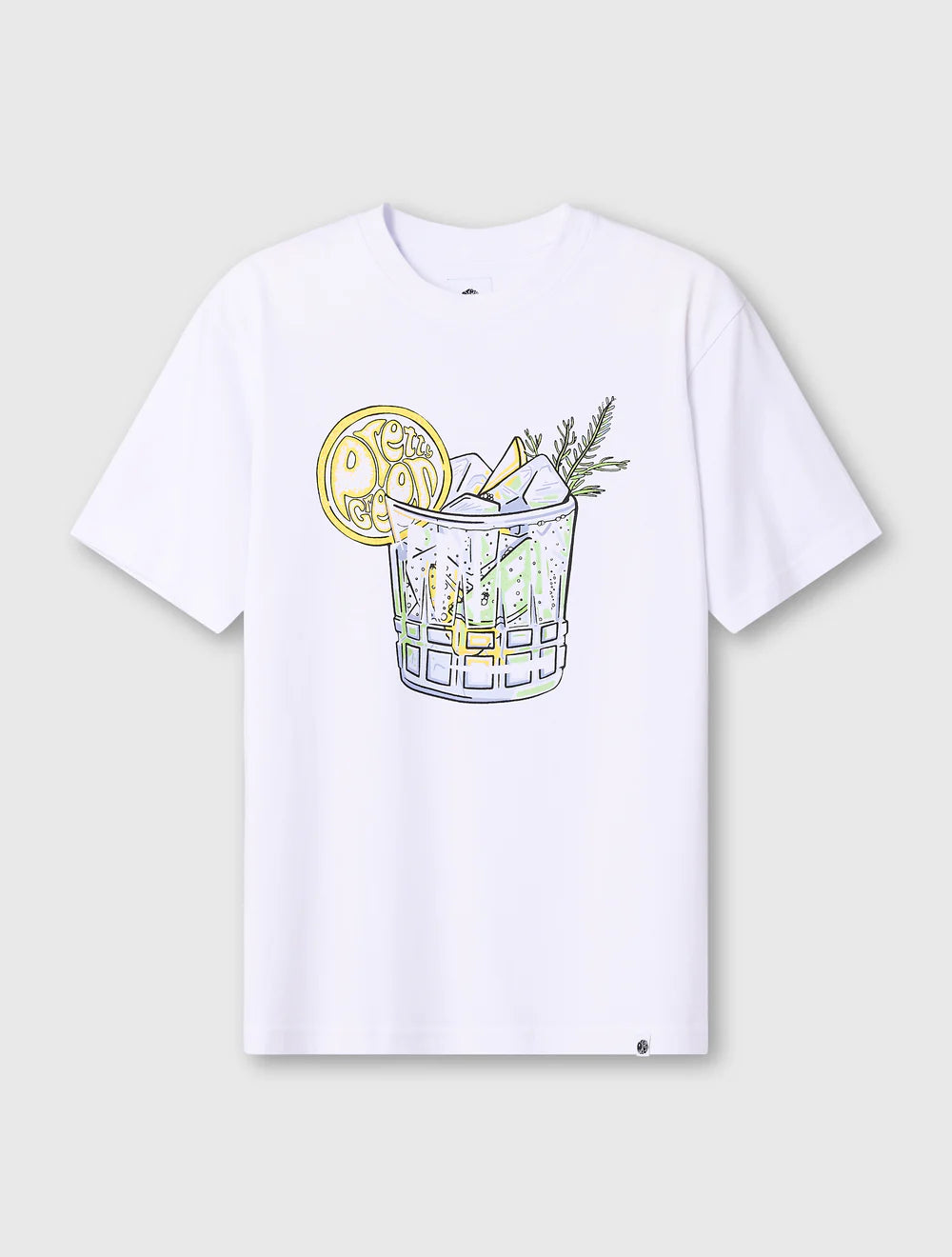 Pretty Green Gin And Tonic T-Shirt White